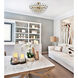 Emilia 5 Light 20 inch Brass Flush Mount Ceiling Light