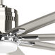 Vast 72 inch Brushed Nickel Ceiling Fan, Progress LED