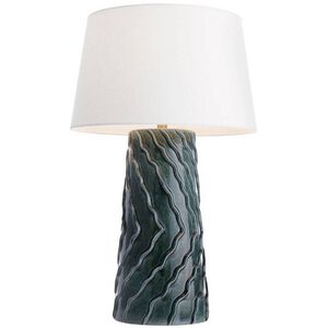 Huron 29 inch 150.00 watt Amalfi and Antique Brass Lamp Portable Light