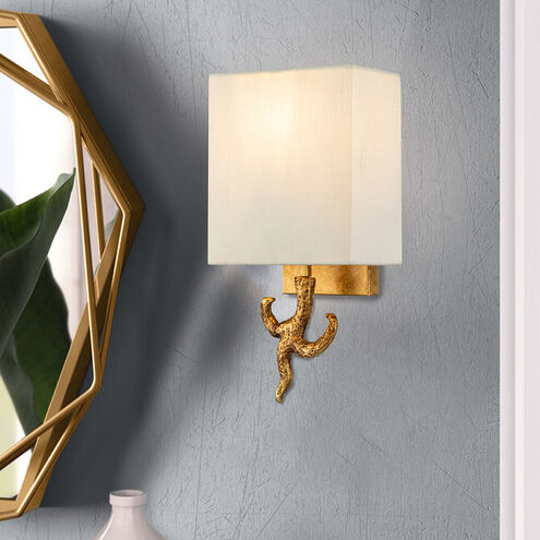 Branche 1 Light 7 inch Gold Leaf ADA Sconce Wall Light