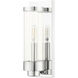 Hillcrest 1 Light 12 inch Polished Chrome Outdoor ADA Wall Lantern