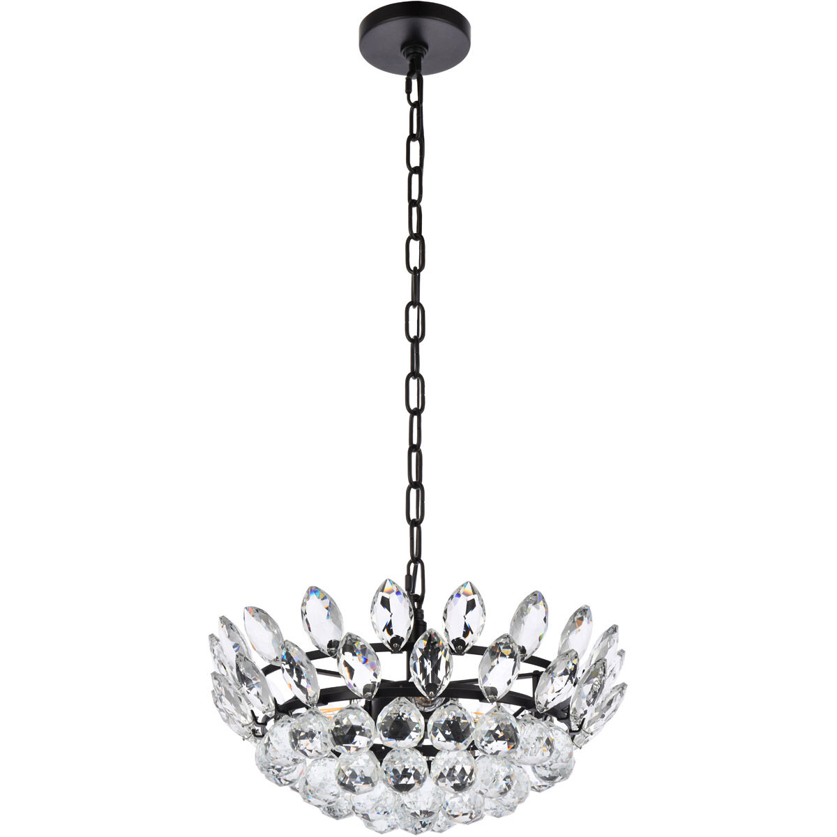 Emilia 3 Light 16 inch Black Pendant Ceiling Light
