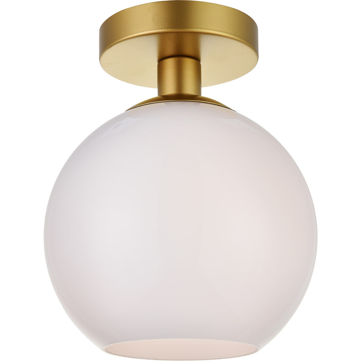 Huntington 1 Light 8 inch Brass Flush Mount Ceiling Light