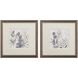 Florals Collection Gray Framed Art