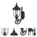Laurens 1 Light 17 inch Matte Black Exterior Wall Mount