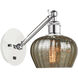 Ballston Fenton LED 7 inch White and Polished Chrome Sconce Wall Light