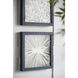 Anita Ivory and Indigo Wall Décor, Set of 2