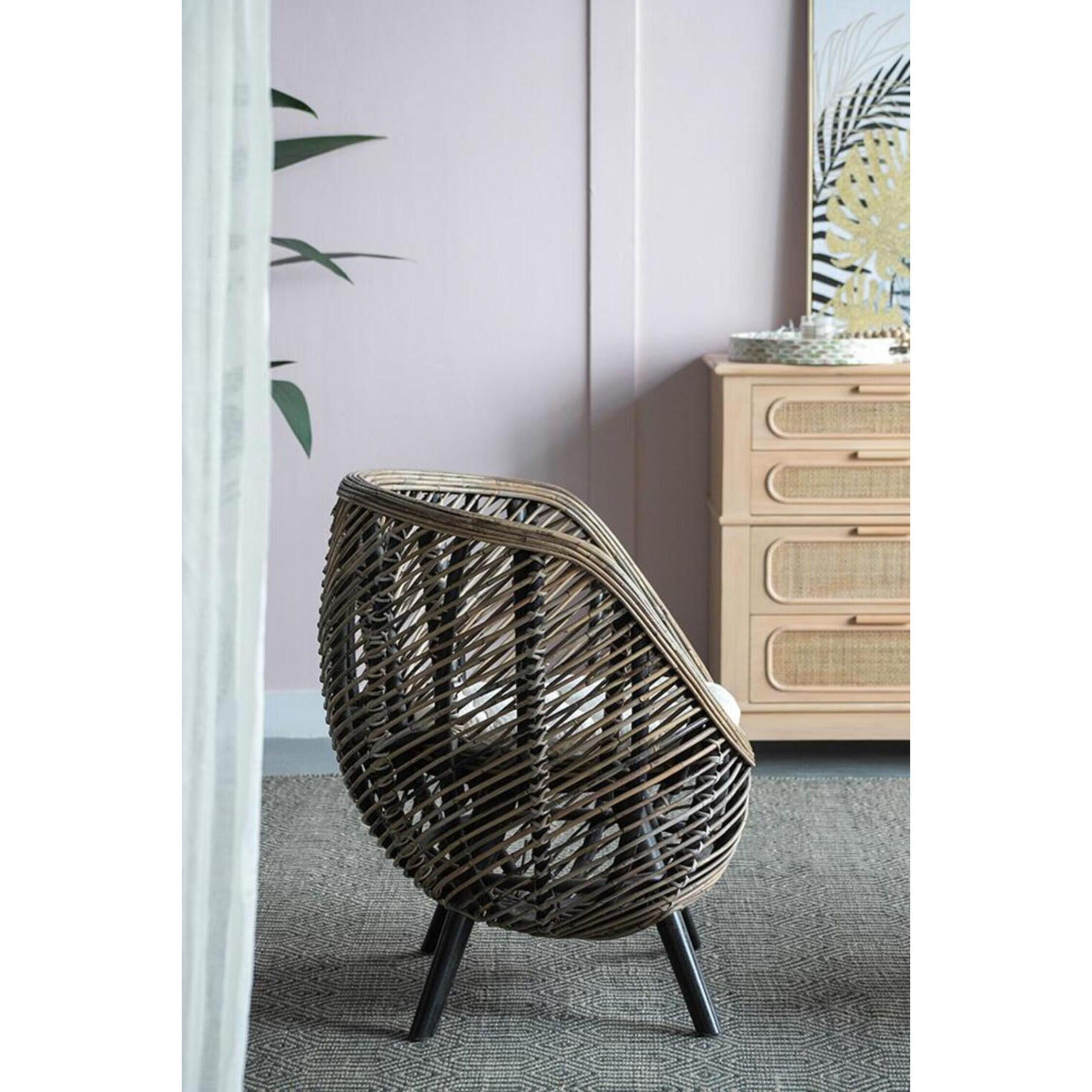 Gogo Brown Chair, With Cushion