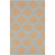 Frontier 132 X 96 inch Bright Orange, Ivory Rug
