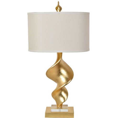 Summit 34 inch 150.00 watt Gold Leaf Table Lamp Portable Light