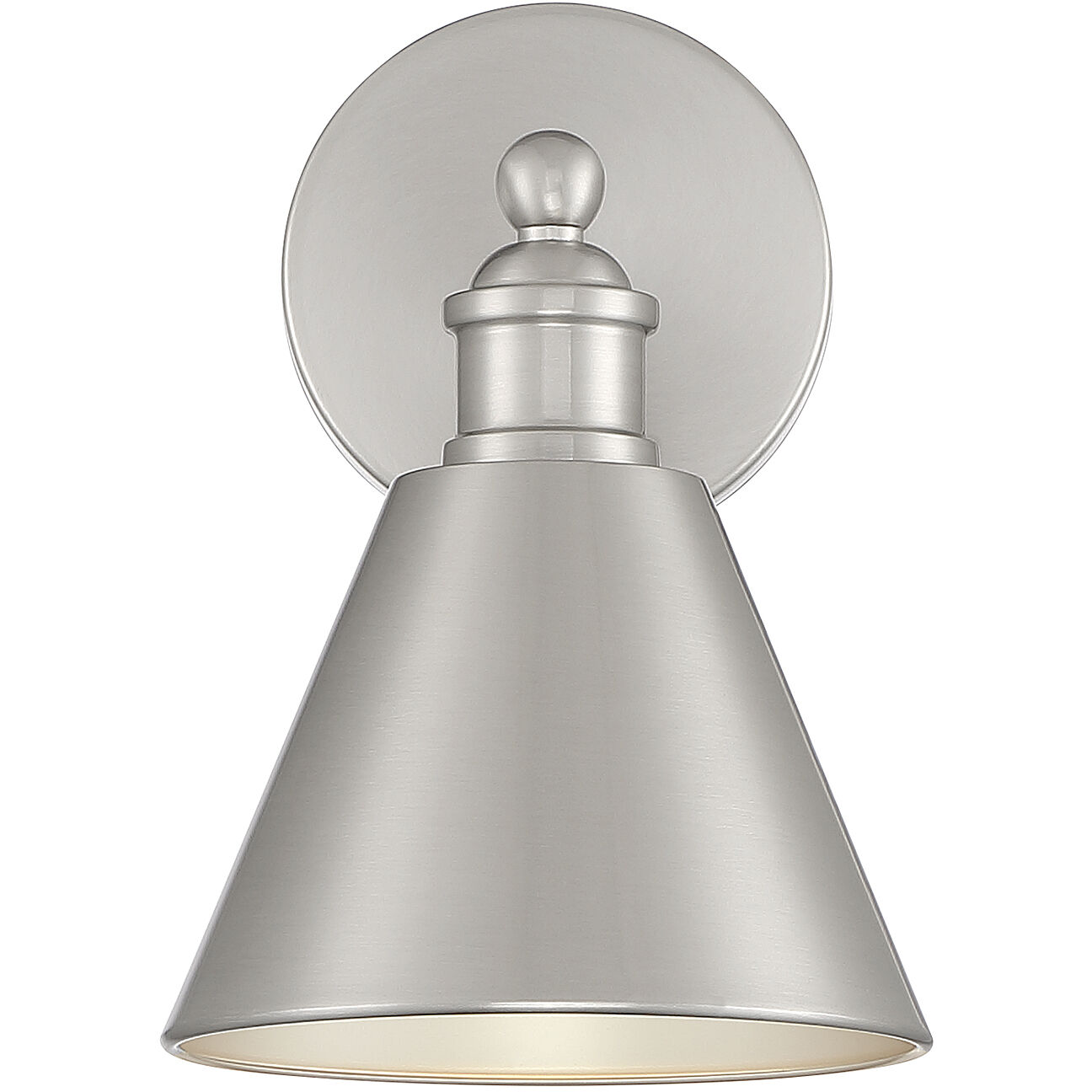 1 Light Wall Sconce Brushed Nickel by Meridian M90087BN
