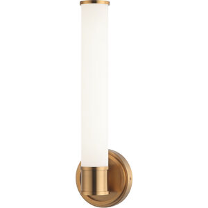 Matteo Lighting Steveston LED 4.38 inch Aged Gold Brass Bath Vanity Light Wall Light S09215AG - Open Box