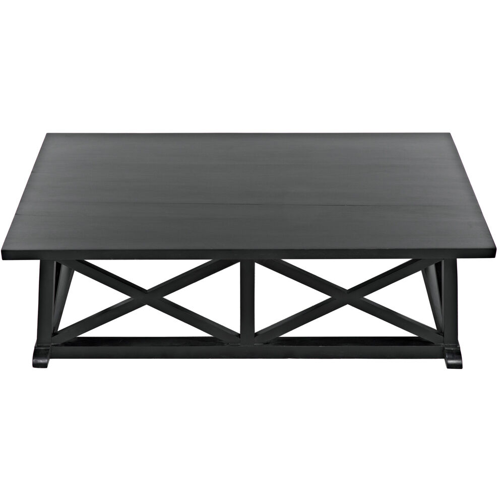 Sutton 60 X 34 inch Hand Rubbed Black Coffee Table