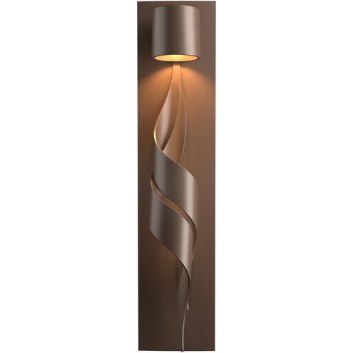 Flux 1 Light 23.4 inch Coastal Bronze Outdoor Sconce