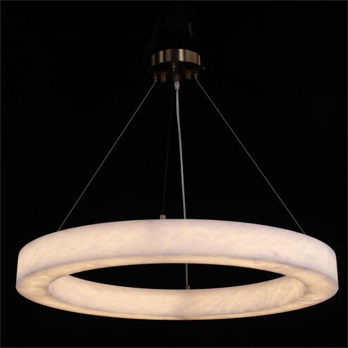 Alabaster Halo 31.25 inch Pendant Ceiling Light, Medium