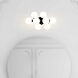 Arya 8 Light 8 inch Black Wall Light