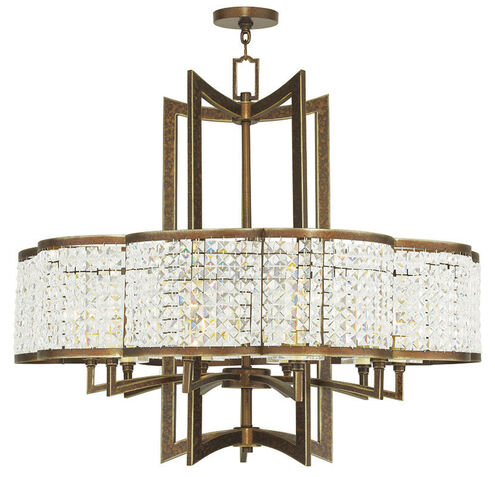 Grammercy 10 Light 34 inch Hand Painted Palacial Bronze Chandelier Ceiling Light