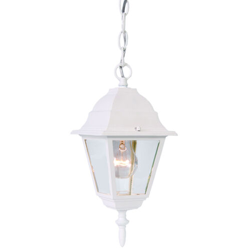 Builder's Choice 1 Light 8 inch Textured White Exterior Hanging Lantern
