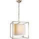 Eric Cohler Caged 1 Light 16 inch Polished Nickel Lantern Pendant Ceiling Light in Natural Paper, Small