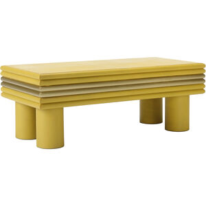 Coulter 48 X 17.75 inch Yellow Cocktail Table