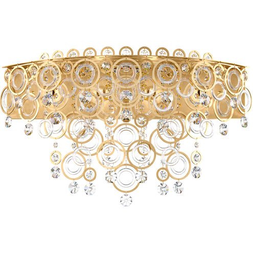 Circulus 4 Light 24.5 inch Heirloom Silver Bath Vanity & Wall Light in Optic