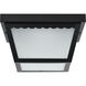 Brentwood LED 9 inch Black Outdoor Flush Mount