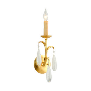 Prosecco 1 Light 6 inch Gold Leaf Wall Sconce Wall Light