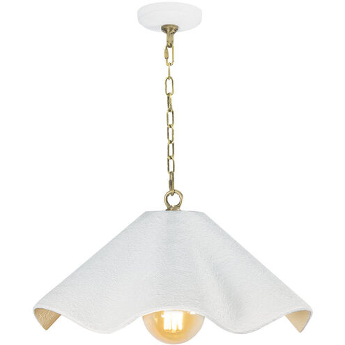 Marisol 1 Light 14.75 inch White Pendant Ceiling Light, Small