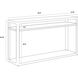 Doncaster 55 X 13.75 inch Smoke Grey Console Table