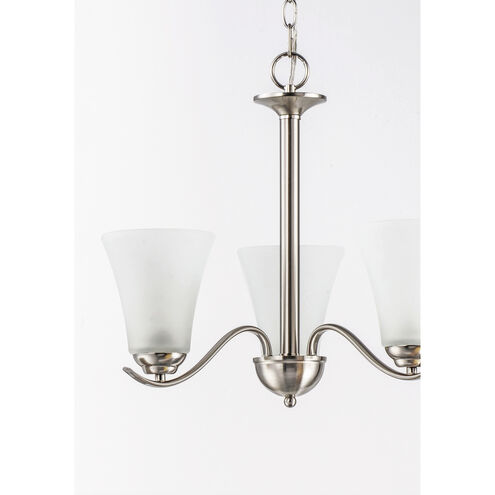 Vital 3 Light 20 inch Satin Nickel Chandelier Ceiling Light