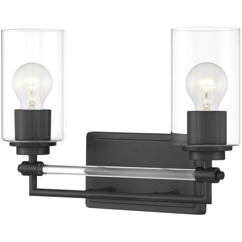 Binsly 2 Light 15.63 inch Coal Bath Vanity Light Wall Light