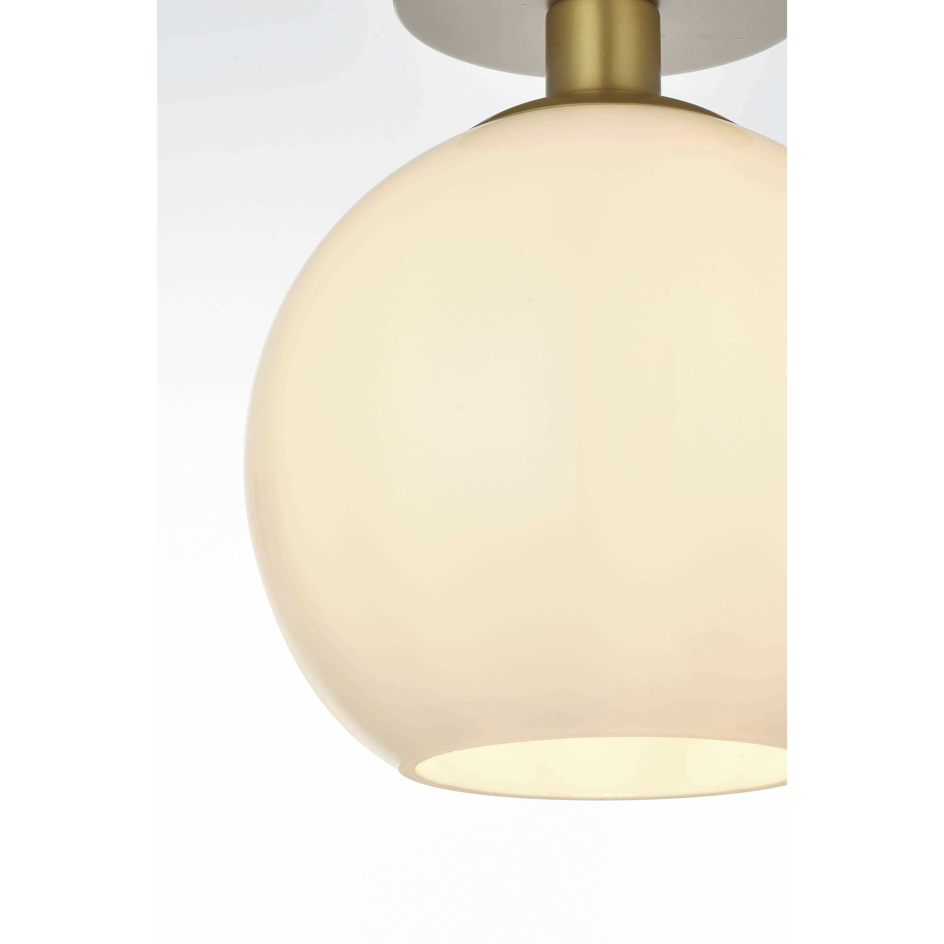 Baxter 1 Light 8 inch Satin Gold Flush Mount Ceiling Light