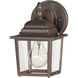 Builder Cast 1 Light 8.5 inch Empire Bronze Outdoor Wall Mount