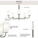 Mack 5 Light 28 inch Brushed Nickel Chandelier Ceiling Light