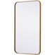 Evermore 30 X 18 inch Brass Mirror 