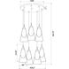 Aimie 7 Light 18 inch Modern Gold Chandelier Ceiling Light