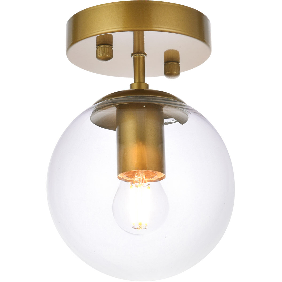 Mimi 1 Light 6 inch Brass Bath Sconce Wall Light, can be Ceiling Mounted