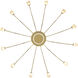Yep Vario 12 Light 37.5 inch Titanium Gold Chandelier Ceiling Light