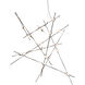Constellation LED 37.25 inch Satin Nickel Chandelier Ceiling Light in 3000K, White, Standard Suspension