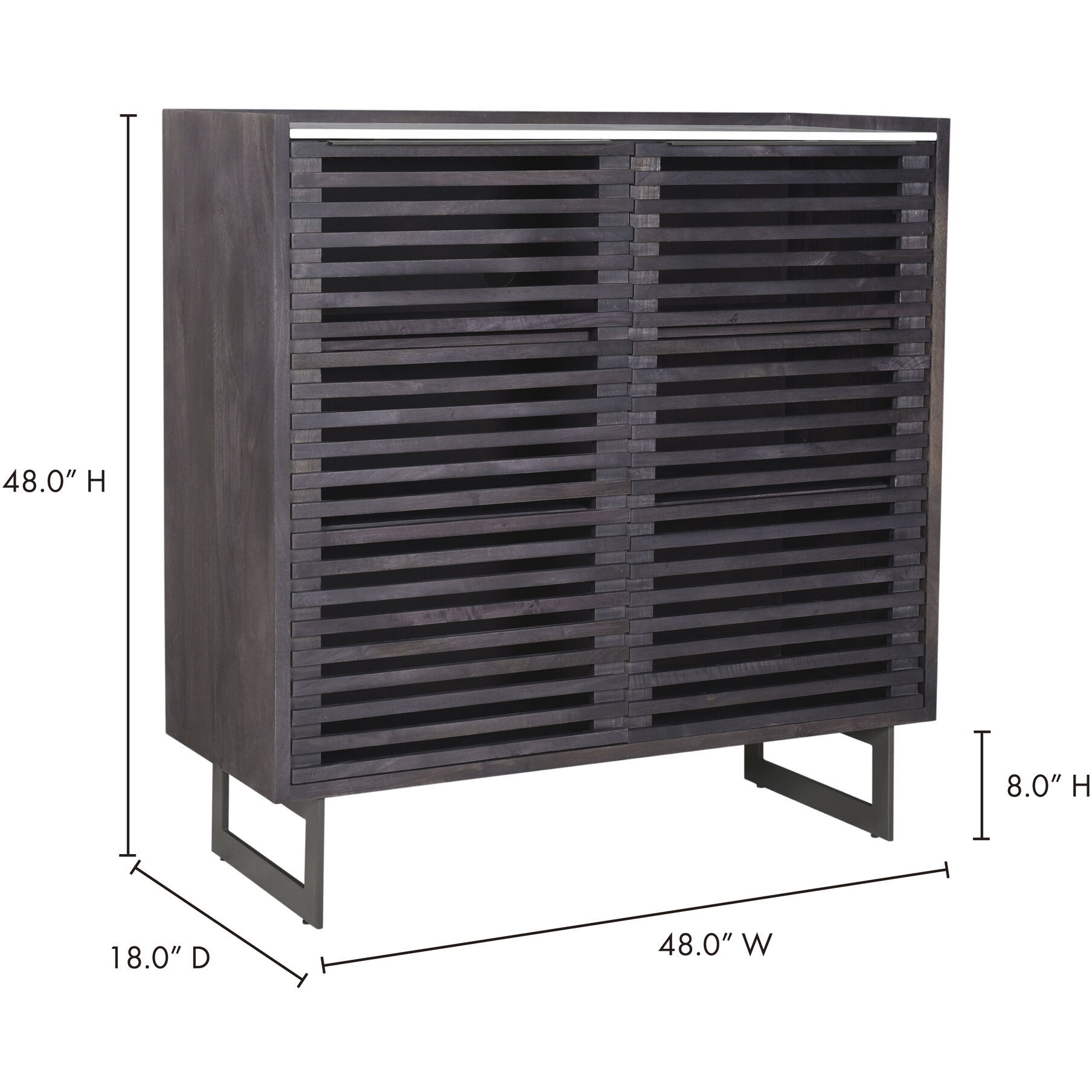 Paloma 48 X 18 inch Grey Sideboard, Small