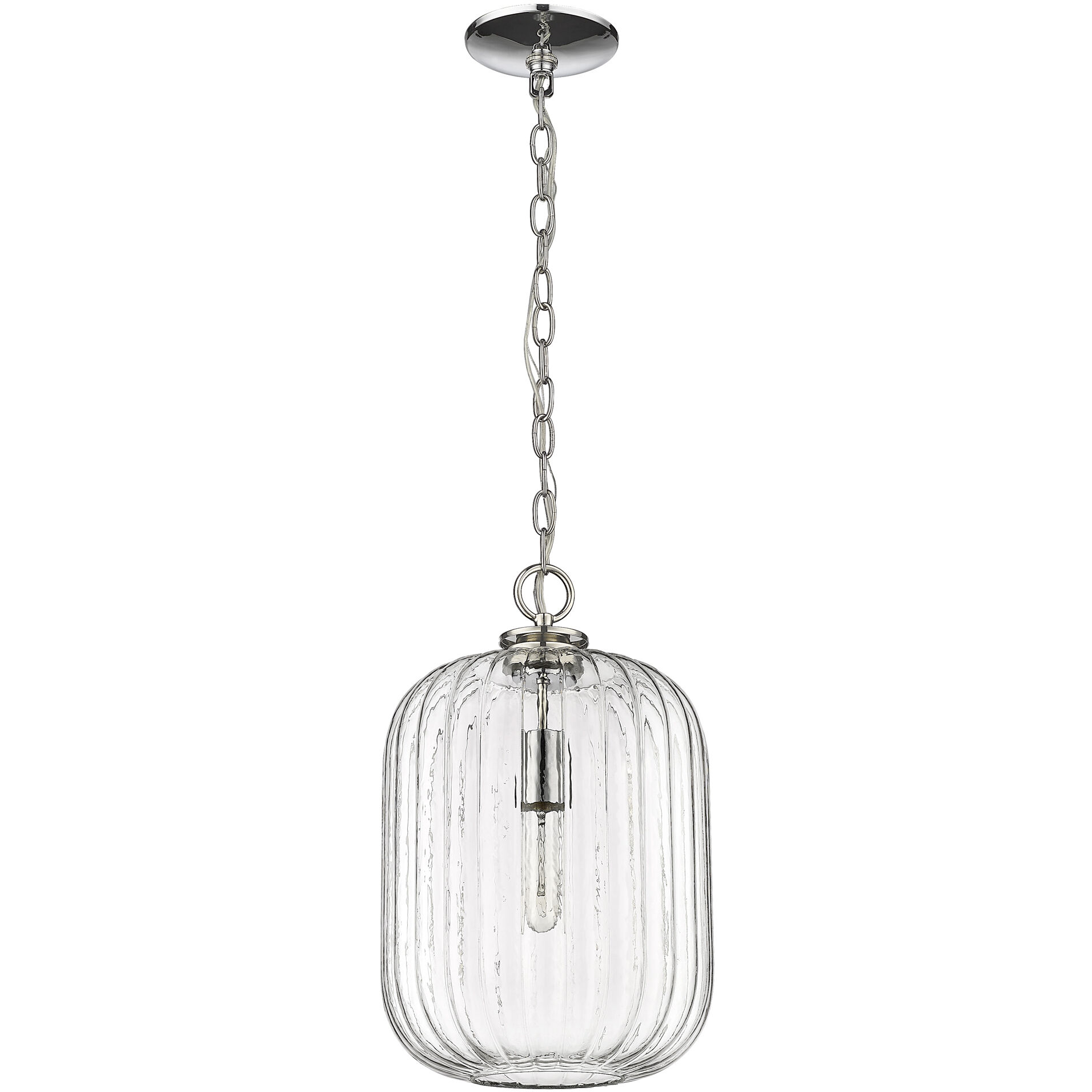 Cabot 1 Light 10 inch Polished Nickel Pendant Ceiling Light