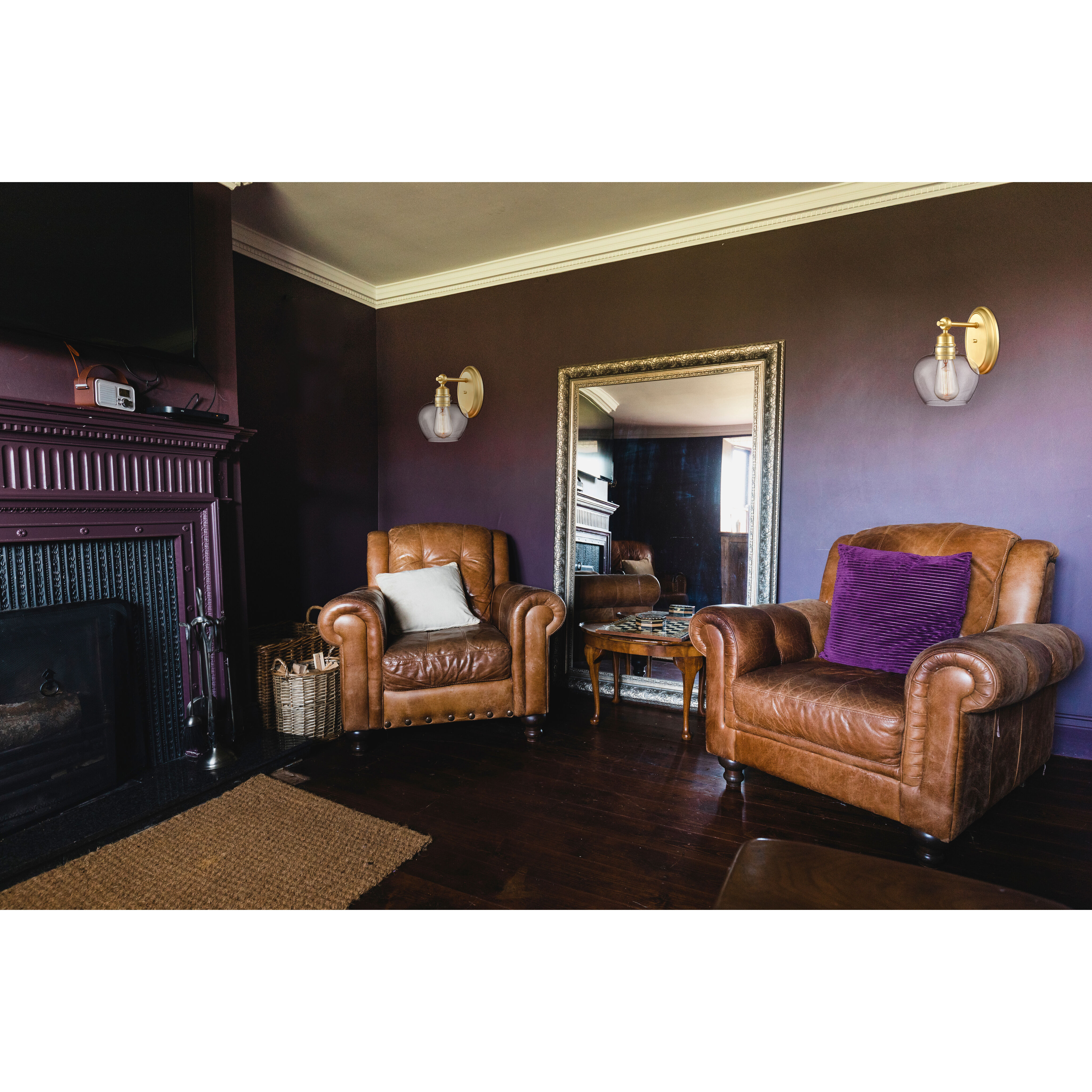 Amina 1 Light 6.75 inch Satin Gold Bath Vanity Light Wall Light