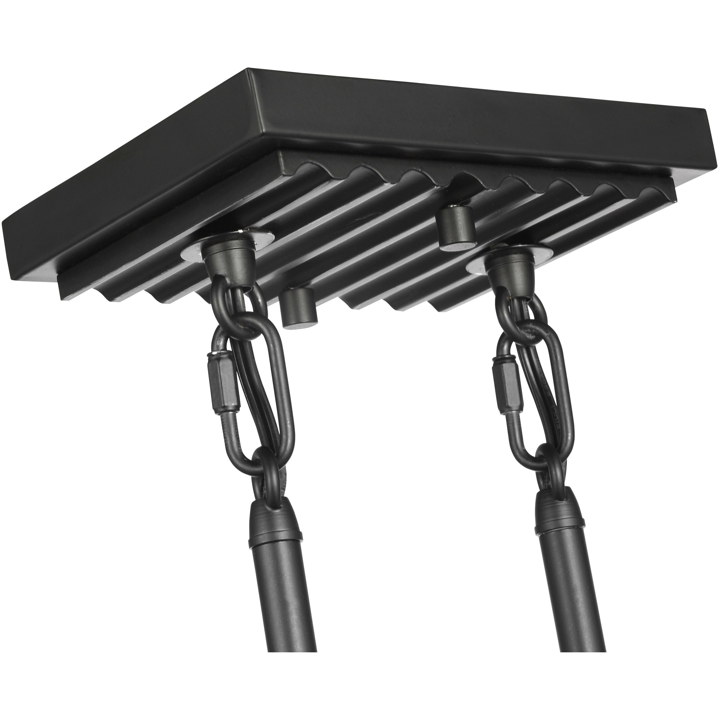 Destin 4 Light 5.5 inch Black with Silver Accents Pendant Ceiling Light