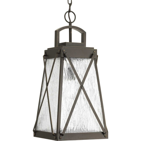 Creighton 1 Light 11 inch Antique Bronze Outdoor Hanging Lantern, Design Series
