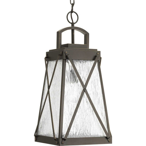 Creighton 1 Light 10.5 inch Antique Bronze Outdoor Hanging Lantern, Design Series