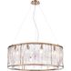 Boundaries 12 Light 32 inch Lacquered Gold Pendant Ceiling Light