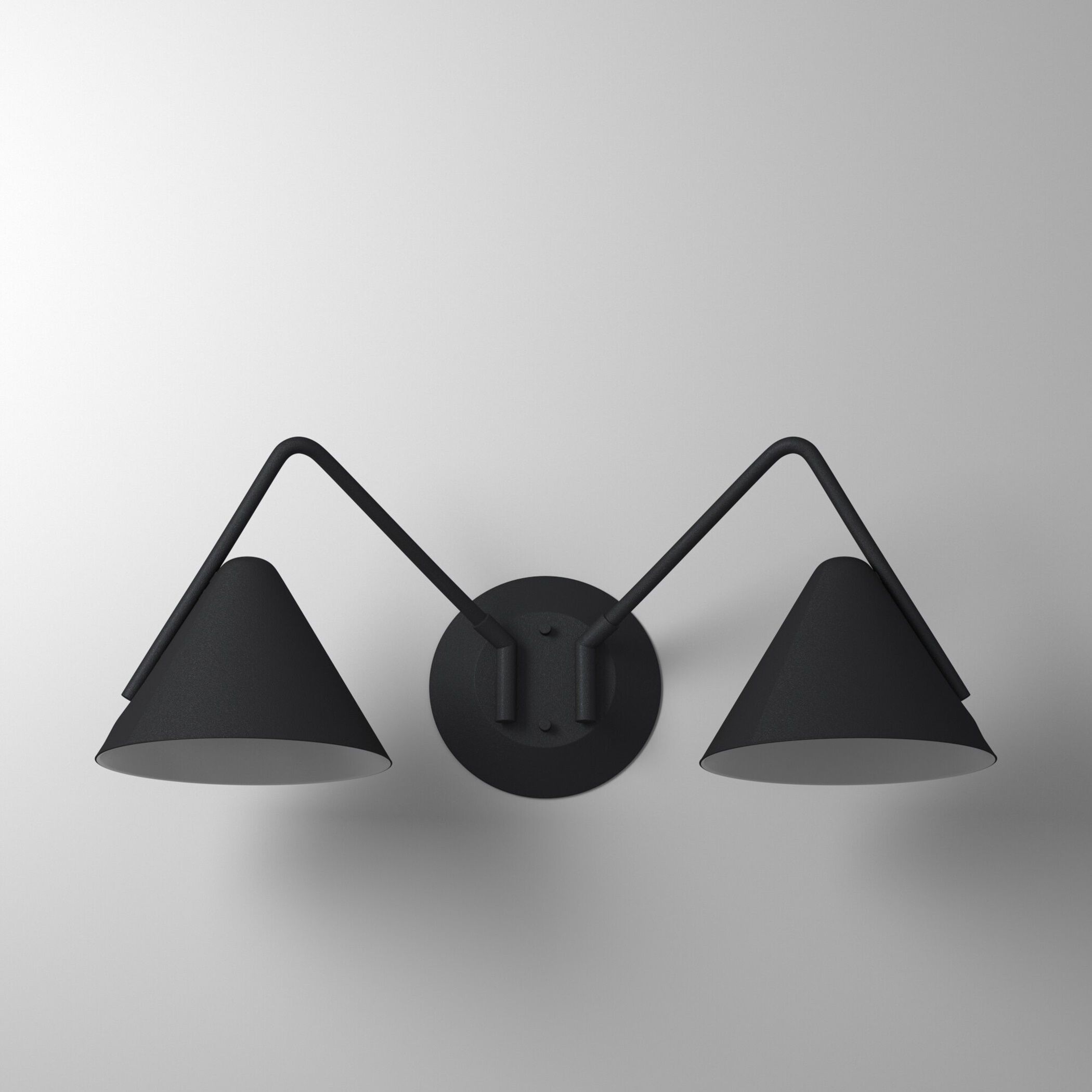 Zag Wall Sconce Wall Light in Textured Matte Black