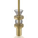 Prim 1 Light 5.25 inch Lacquered Brass Convertible Pendant Ceiling Light