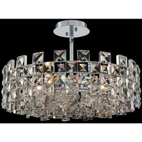 Piazze 8 Light 22 inch Polished Chrome Pendant Ceiling Light