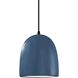 Radiance Collection - Bell Single Drop Pendant in Matte Black, Dedicated LED, Midnight Sky, Black, Form+Finish+Function